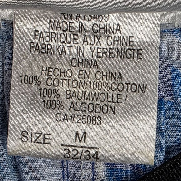 Mens Vintage Walt Disney World Blue Mickey Mouse Swim Trunks 100% Cotton Size M - Picture 6 of 13